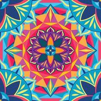 Fractal Kaleidoscope Full Color Background vector