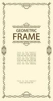 geometric frame line style vector