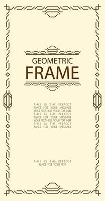 geometric frame line style