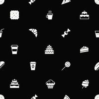 bakery seamless pattern flat style vector