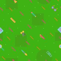 vector school pattern on green background