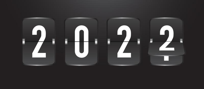 2022 coutdown calendar flip board with scoreboard