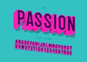 Vector passion typeface