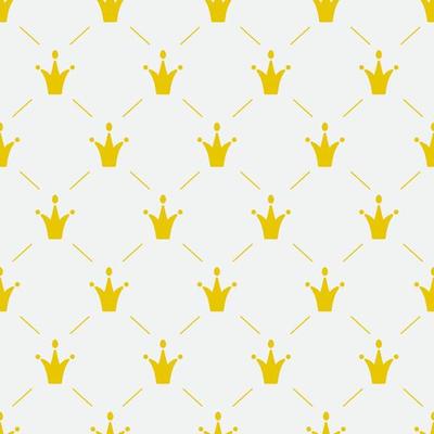 crown seamless vector pattern