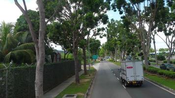 singapore road från buss video