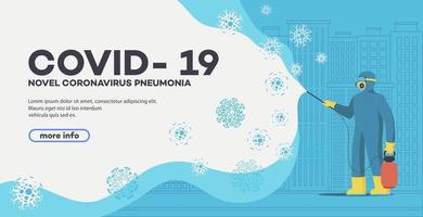 novedoso fondo coronavirus 2019-ncov vector