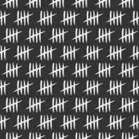 Tally marks pattern hand drawn style vector