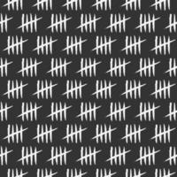 Tally marks pattern hand drawn style vector