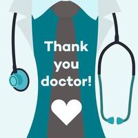 Thank you doctor - concept illustration vector