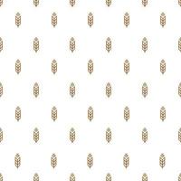 Ear seamless pattern with wheat for decoration natural product store vector