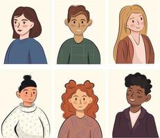 72 Avatar icons vector people collection By NikoDzhi Art