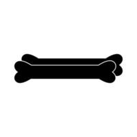 double bone dog food symbol flat vector inspiration