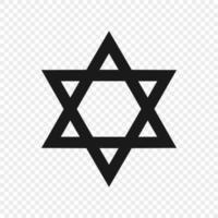 símbolo del judaísmo aislado vector