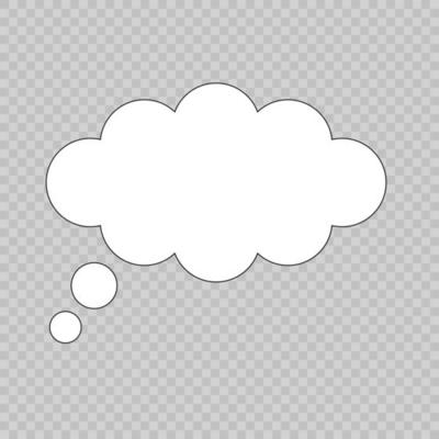 Cartoon cloud bubble speech