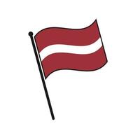 Simple flag icon vector