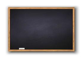 Blackboard with wooden frame vector