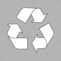 icono de vector de reciclaje