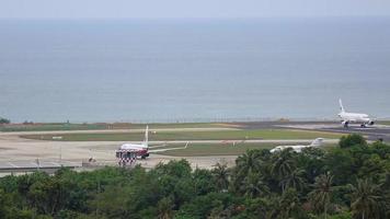 Bangkok Air auf dem Flugplatz video