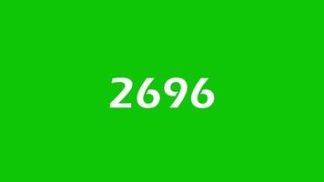 10000 nummerteller groen scherm videoclip gratis download video