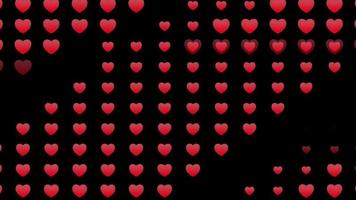 Animated heart line pattern motion graphic free video clip