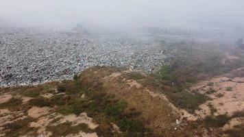 Cinematic move at landfill site video