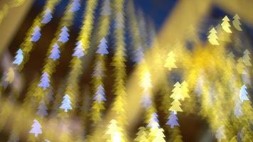 schwenken weihnachtsbaum bokeh hintergrund flackern video