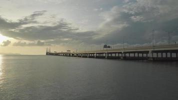 panoramica dell'architettura penang secondo ponte video