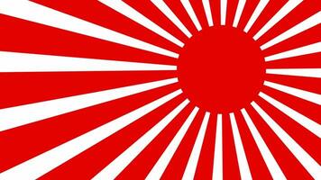 Japanese style red sun background video