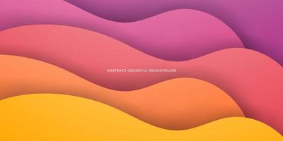 modern premium colorful wavy abstract background with gradient purple,pink,orange and yellow soft color on background. Eps10 vector