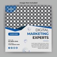 Corporate social media template vector