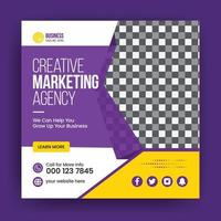 Corporate social media post banner vector