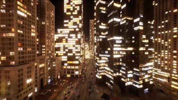 Beautiful Aerial Drone Hyperlapse view of urban modern city video