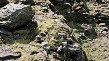 close up of rocky stones formation video