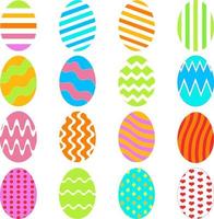 Easter egg icons vector