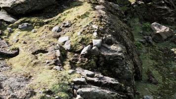 close up of rocky stones formation video