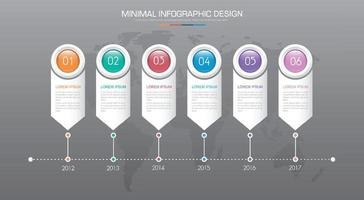 plantilla de infografía empresarial con icono, ilustraciones de diseño vectorial vector