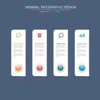 Business infographic template  with icon ,vector design illustrationS vector