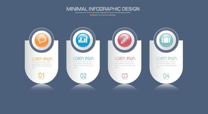 Business infographic template  with icon ,vector design illustration