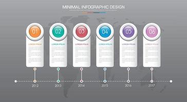 plantilla de infografía empresarial con icono, ilustraciones de diseño vectorial vector