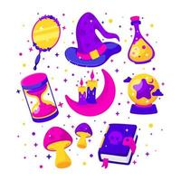 Magical Fantasy Journal Sticker vector