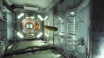 marinated pickled cucumber floating in internation space station video