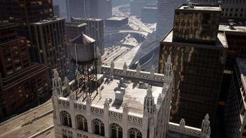 paisaje urbano de manhattan con rascacielos de la ciudad de nueva york video