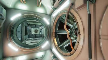 interior of futuristic internation space station video