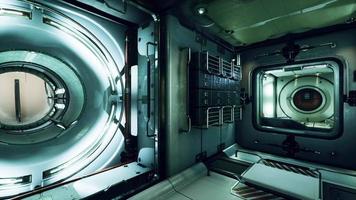 interior of futuristic internation space station video