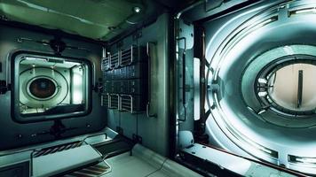 interior of futuristic internation space station