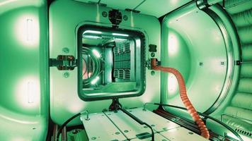 interior of futuristic internation space station video