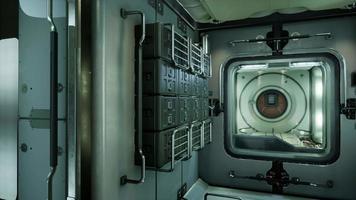 interior da estação espacial futurista internacional