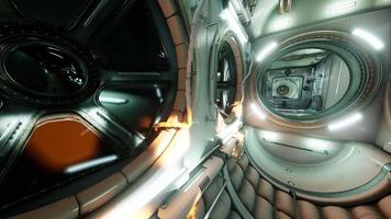 interior of futuristic internation space station video