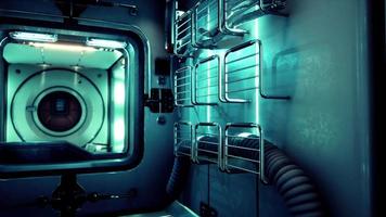 interior of futuristic internation space station video