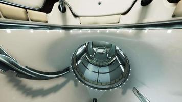 interior of futuristic internation space station video